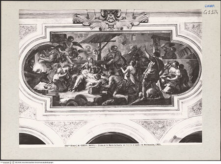 Vorderseite von Alinari [https://www.deutsche-digitale-bibliothek.de/content/lizenzen/rv-ez/] Die Anbetung des Christuskindes durch die Hirten - Gesamtansicht, bh224930_recto. Foto.