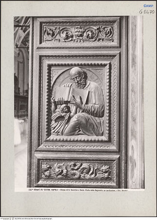 Vorderseite von Alinari [https://www.deutsche-digitale-bibliothek.de/content/lizenzen/rv-ez/] Die vier Evangelisten - Detail: Matthäus, bh224956_recto. Foto.