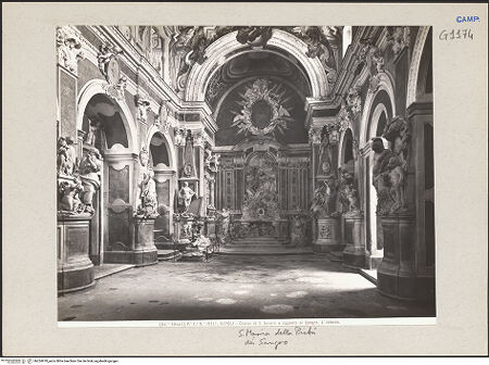 Vorderseite von Alinari [https://www.deutsche-digitale-bibliothek.de/content/lizenzen/rv-ez/] Cappella Sansevero - Blick zum Altar, bh224970_recto. Foto.
