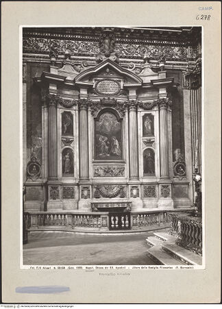 Vorderseite von Alinari [https://www.deutsche-digitale-bibliothek.de/content/lizenzen/rv-ez/] Cappella Filomarino (dell'Annunziata) - Gesamtansicht, bh225008_recto. Foto.