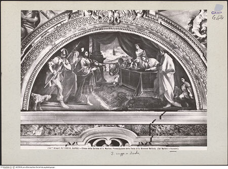 Vorderseite von Alinari [https://www.deutsche-digitale-bibliothek.de/content/lizenzen/rv-ez/] Salome überreicht das Haupt Johannes' des Täufers ihrer Mutter - Gesamtansicht, bh225040_recto. Foto.