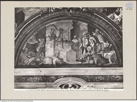 Vorderseite von Alinari [https://www.deutsche-digitale-bibliothek.de/content/lizenzen/rv-ez/] Szenen aus dem Leben des heligen BrunoWunder des heiligen Bruno: Heilung der Kranken an der wundertätigen Quelle - Gesamtansicht, bh225051_recto. Foto.