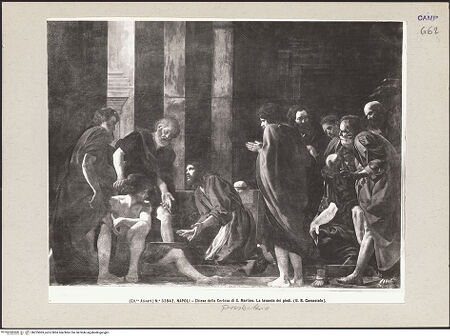 Vorderseite von Alinari [https://www.deutsche-digitale-bibliothek.de/content/lizenzen/rv-ez/] Christus wäscht die Füße der Apostel - Gesamtansicht, bh225063_recto. Foto.