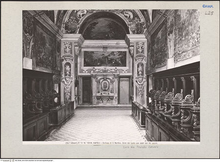 Vorderseite von Alinari [https://www.deutsche-digitale-bibliothek.de/content/lizenzen/rv-ez/] Certosa di San MartinoCoro dei Conversi - Innenansicht, bh225086_recto. Foto.