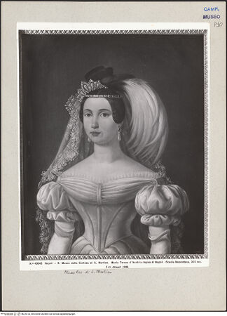 Vorderseite von Alinari [https://www.deutsche-digitale-bibliothek.de/content/lizenzen/rv-ez/] Portrait der Maria Theresa von Österreich - Gesamtansicht, bh225133_recto. Foto.