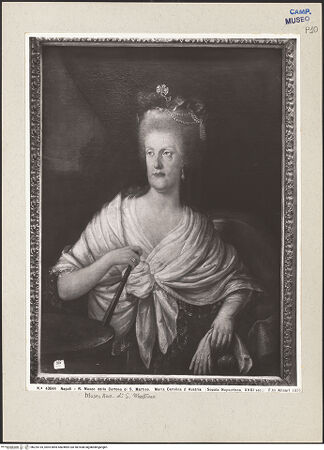 Vorderseite von Alinari [https://www.deutsche-digitale-bibliothek.de/content/lizenzen/rv-ez/] Portrait der Maria Carolina von Bourbon - Gesamtansicht, bh225135_recto. Foto.
