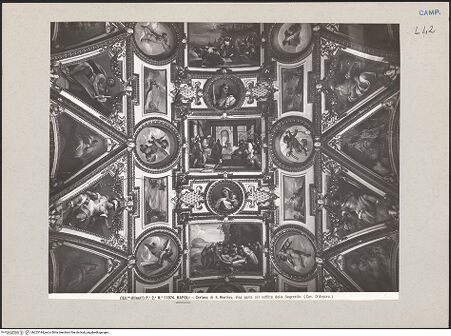 Vorderseite von Alinari [https://www.deutsche-digitale-bibliothek.de/content/lizenzen/rv-ez/] Deckendekoration und WanddekorationPassion Christi; Tugenden; Propheten - Gesamtansicht, bh225144_recto. Foto.