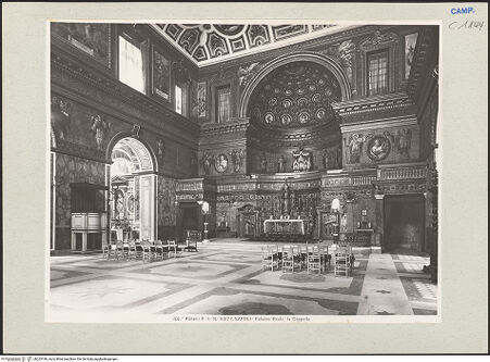 Vorderseite von Alinari [https://www.deutsche-digitale-bibliothek.de/content/lizenzen/rv-ez/] Palazzo RealeCappella Palatina - Teilansicht nach dem Altar, bh225186_recto. Foto.