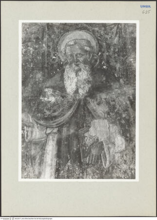 Vorderseite von Foto Marburg [https://www.deutsche-digitale-bibliothek.de/content/lizenzen/rv-ez/] Heiliger Antonius Abbas - Detail: Oberkörper, bh225271_recto. Foto: Hutzel, Max.