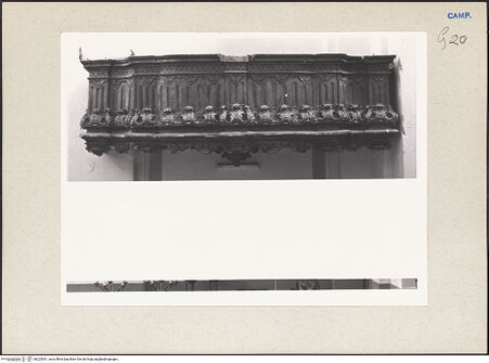 Vorderseite von Pedicini, Luciano [https://www.deutsche-digitale-bibliothek.de/content/lizenzen/rv-ez/] Detail: Orgelempore, bh225361_recto. Foto: Pedicini, Luciano.