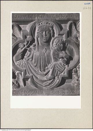 Vorderseite von Pedicini, Luciano [https://www.deutsche-digitale-bibliothek.de/content/lizenzen/rv-ez/] Grabmal des Giannotto Protogiudice di Salerno (gest. 1385) - Sarkophagfront, Detail: Madonna, bh225392_recto. Foto: Pedicini, Luciano.