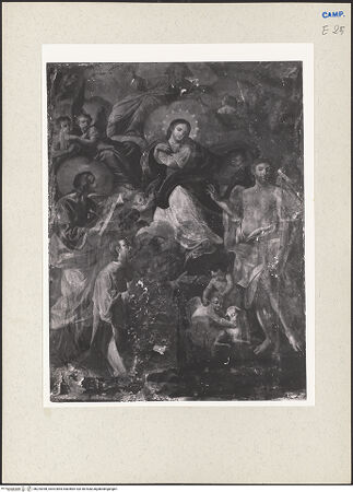 Vorderseite von Pedicini, Luciano [https://www.deutsche-digitale-bibliothek.de/content/lizenzen/rv-ez/] Gottvater, Maria Immaculata und die Heiligen Johannes der Evangelist und Johannes der Täufer - Gesamtansicht, bh225398_recto. Foto: Pedicini, Luciano.