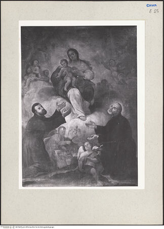 Vorderseite von Pedicini, Luciano [https://www.deutsche-digitale-bibliothek.de/content/lizenzen/rv-ez/] Madonna mit zwei Heiligen - Gesamtansicht, bh225403_recto. Foto: Pedicini, Luciano.