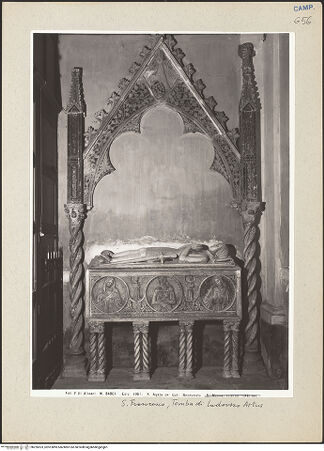 Vorderseite von Alinari [https://www.deutsche-digitale-bibliothek.de/content/lizenzen/rv-fz/] Grabmal des Ludovico Artus (gest. 1370) - , bh226523_recto. Foto.