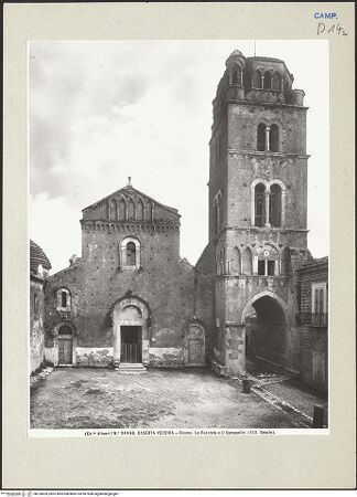 Vorderseite von Alinari [https://www.deutsche-digitale-bibliothek.de/content/lizenzen/rv-ez/] DuomoWestfassade - Fassade und Campanile, bh226609_recto. Foto.