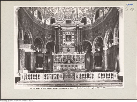 Vorderseite von Alinari [https://www.deutsche-digitale-bibliothek.de/content/lizenzen/rv-ez/] Santuario della Madonna del Rosario - Gesamtansicht, bh226672_recto. Foto.