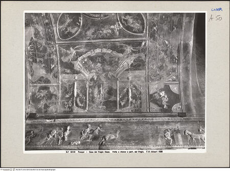 Vorderseite von Alinari [https://www.deutsche-digitale-bibliothek.de/content/lizenzen/rv-ez/] Dekoration des Achilleslarariums - Detail, bh226679_recto. Foto.