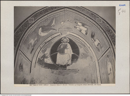 Vorderseite von Alinari [https://www.deutsche-digitale-bibliothek.de/content/lizenzen/rv-ez/] Majestas Domini - Teilansicht, bh226687_recto. Foto.