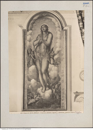 Vorderseite von Alinari [https://www.deutsche-digitale-bibliothek.de/content/lizenzen/rv-ez/] Die Himmelfahrt der hl. Maria Magdalena - Gesamtansicht, bh226688_recto. Foto.