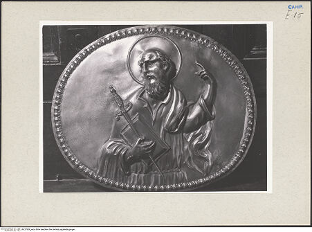 Vorderseite von Pedicini, Luciano [https://www.deutsche-digitale-bibliothek.de/content/lizenzen/rv-ez/] Hochaltar - Detail, Paulus, bh227830_recto. Foto: Pedicini, Luciano.