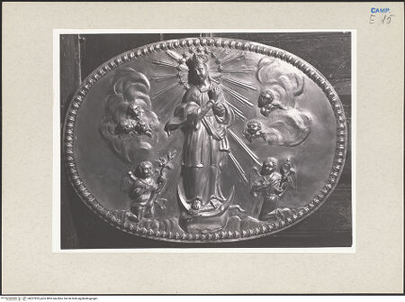 Vorderseite von Pedicini, Luciano [https://www.deutsche-digitale-bibliothek.de/content/lizenzen/rv-ez/] Hochaltar - Detail, Maria Immaculata, bh227833_recto. Foto: Pedicini, Luciano.