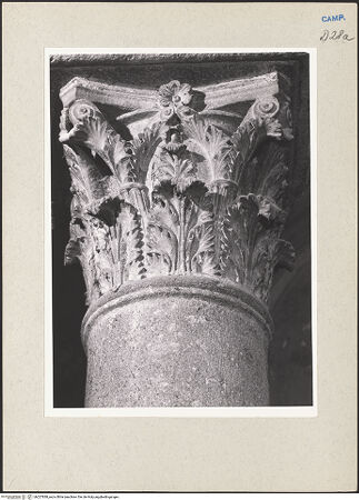 Vorderseite von Pedicini, Luciano [https://www.deutsche-digitale-bibliothek.de/content/lizenzen/rv-ez/] Pfeiler und KonsolenZweiter ArkadenpfeilerKorinthisches Kapitell - Kapitell, bh227838_recto. Foto: Pedicini, Luciano.
