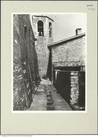 Vorderseite von Getty Research Institute [https://www.deutsche-digitale-bibliothek.de/content/lizenzen/rv-ez/] San Giovanni Battista - Glockenturm, bh228371_recto. Foto: Hutzel, Max.