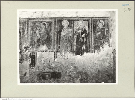 Vorderseite von Getty Research Institute [https://www.deutsche-digitale-bibliothek.de/content/lizenzen/rv-ez/] Votivbilder (Madonna della Quercia; Heiliger Laurentius; Heilige Lucia; Heiliger Andreas; Heiliger Augustinus) - Gesamtansicht, bh228377_recto. Foto: Hutzel, Max.