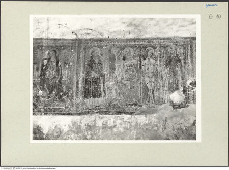 Vorderseite von Getty Research Institute [https://www.deutsche-digitale-bibliothek.de/content/lizenzen/rv-ez/] Thronende Madonna mit den heiligen Antonius Abbas; die heiligen Sebastian und Antonius Abbas - Gesamtansicht; links daneben: thronende Madonna, bh228378_recto. Foto: Hutzel, Max.