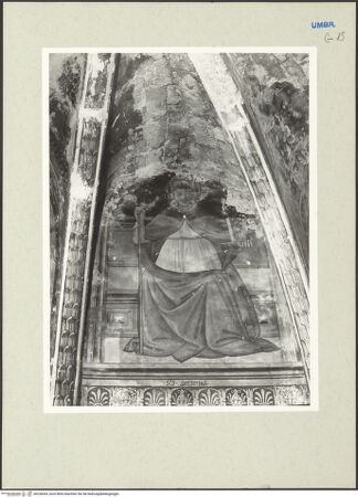 Vorderseite von Getty Research Institute [https://www.deutsche-digitale-bibliothek.de/content/lizenzen/rv-ez/] ApsisdekorationGottvater und die vier römisch-katholischen KirchenväterPapst Gregor der Große - Gesamtansicht, bh228393_recto. Foto: Hutzel, Max.