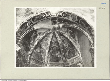 Vorderseite von Getty Research Institute [https://www.deutsche-digitale-bibliothek.de/content/lizenzen/rv-ez/] ApsisdekorationGottvater und die vier römisch-katholischen Kirchenväter - Gesamtansicht, bh228395_recto. Foto: Hutzel, Max.