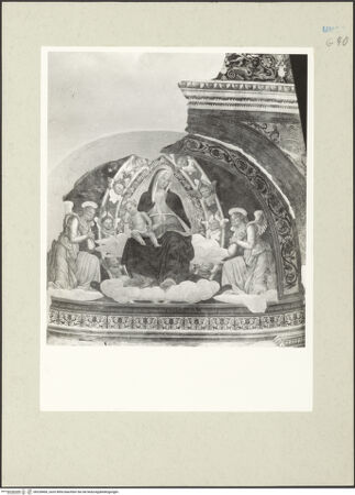 Vorderseite von Getty Research Institute [https://www.deutsche-digitale-bibliothek.de/content/lizenzen/rv-ez/] Ausmalung der Kapelle der ArroniMadonna in der Mandorla - Gesamtansicht, bh228406_recto. Foto: Hutzel, Max.