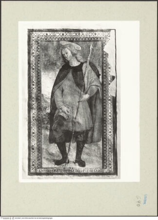 Vorderseite von Getty Research Institute [https://www.deutsche-digitale-bibliothek.de/content/lizenzen/rv-ez/] Heiliger Rochus - Gesamtansicht, bh228407_recto. Foto: Hutzel, Max.