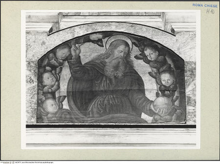 Vorderseite von Courtauld Institute [https://www.deutsche-digitale-bibliothek.de/content/lizenzen/rv-ez/] Gottvater in der Engelsglorie - Gesamtansicht, bh229711_recto. Foto.