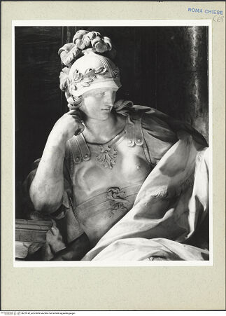 Vorderseite von Courtauld Institute [https://www.deutsche-digitale-bibliothek.de/content/lizenzen/rv-ez/] Grabmal für Giuseppe Renato ImperialiStärke (Fortitudo) - Teilansicht, bh229742_recto. Foto.