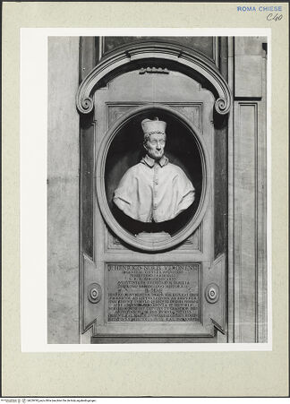 Vorderseite von Courtauld Institute [https://www.deutsche-digitale-bibliothek.de/content/lizenzen/rv-ez/] Epitaph des Kardinals Enrico Noris - Gesamtansicht, bh229792_recto. Foto.