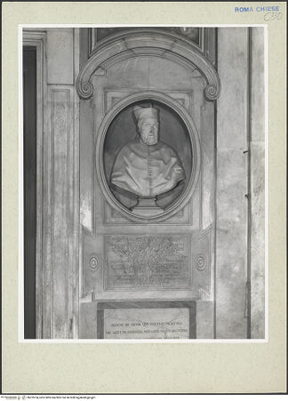 Vorderseite von Courtauld Institute [https://www.deutsche-digitale-bibliothek.de/content/lizenzen/rv-ez/] Grabmal für Kardinal Girolamo Seripando (+ 1563) - Gesamtansicht, bh229794_recto. Foto.