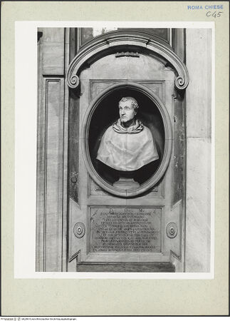 Vorderseite von Courtauld Institute [https://www.deutsche-digitale-bibliothek.de/content/lizenzen/rv-ez/] Epitaph des Onofrio Panvinio (gest. 1568) - Gesamtansicht, bh229814_recto. Foto.