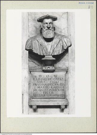 Vorderseite von Courtauld Institute [https://www.deutsche-digitale-bibliothek.de/content/lizenzen/rv-ez/] Büste des Raffaele Casali - , bh229815_recto. Foto.