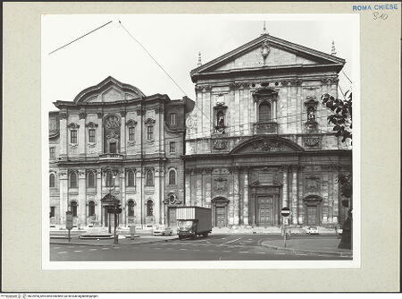 Vorderseite von Courtauld Institute [https://www.deutsche-digitale-bibliothek.de/content/lizenzen/rv-ez/] Santa Maria in Vallicella - , bh229990_recto. Foto.