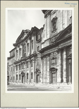 Vorderseite von Courtauld Institute [https://www.deutsche-digitale-bibliothek.de/content/lizenzen/rv-ez/] Santa Maria in VallicellaOratorio di San Filippo Neri - Fassade, bh230008_recto. Foto.