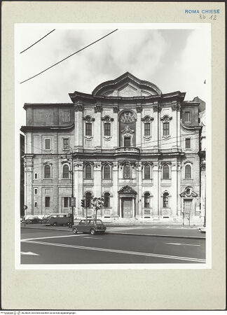 Vorderseite von Courtauld Institute [https://www.deutsche-digitale-bibliothek.de/content/lizenzen/rv-ez/] Santa Maria in VallicellaOratorio di San Filippo Neri - Fassade, bh230009_recto. Foto.