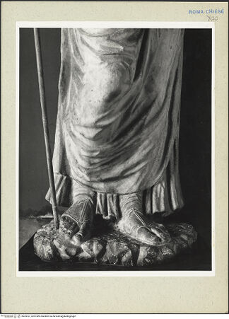 Vorderseite von Courtauld Institute [https://rightsstatements.org/page/CNE/1.0/] Der heilige Jakobus - Füße, bh230161_recto. Foto.