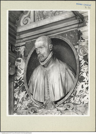 Vorderseite von Courtauld Institute [https://www.deutsche-digitale-bibliothek.de/content/lizenzen/rv-ez/] Grabmal des Pedro Foix de MontoyaBüste des Pedro Foix de Montoya - Büste von rechts unten, bh230173_recto. Foto.