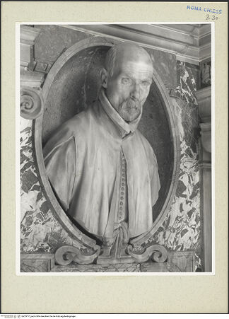 Vorderseite von Courtauld Institute [https://www.deutsche-digitale-bibliothek.de/content/lizenzen/rv-ez/] Grabmal des Pedro Foix de MontoyaBüste des Pedro Foix de Montoya - Büste von links unten, bh230175_recto. Foto.