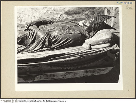 Vorderseite von Courtauld Institute [https://www.deutsche-digitale-bibliothek.de/content/lizenzen/rv-ez/] Grabmal des Pietro Foscari - Nahaufnahme, bh230250_recto. Foto.