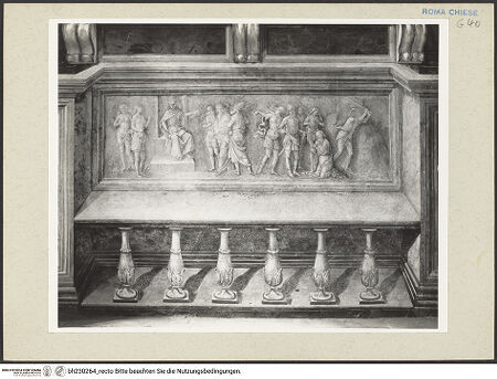 Vorderseite von Courtauld Institute [https://www.deutsche-digitale-bibliothek.de/content/lizenzen/rv-ez/] Sockelzone und Himmelfahrt Mariens Fresken in der SockelzoneIllusionistische Darstellung von Wandnischen mit Bänken; Szenen aus der Vita verschiedener HeiligerDas Martyrium des heiligen Paulus - Gesamtansicht, bh230264_recto. Foto.