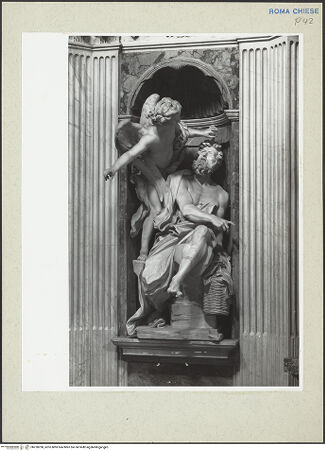 Vorderseite von Courtauld Institute [https://www.deutsche-digitale-bibliothek.de/content/lizenzen/rv-ez/] Der Prophet Habakuk mit dem Engel - Gesamtaufnahme mit Nische, bh230298_recto. Foto.