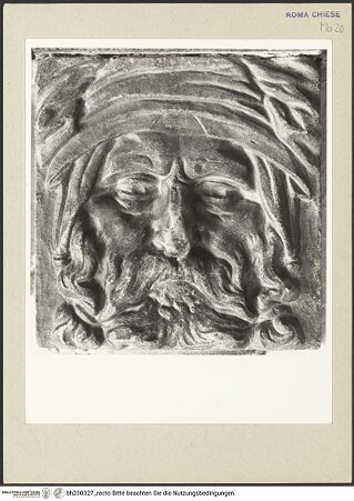 Vorderseite von Courtauld Institute [https://www.deutsche-digitale-bibliothek.de/content/lizenzen/rv-ez/] Grabmal von Cecchino Bracci - Detail: figurative Platte unter der unteren Konsolenreihe, bh230327_recto. Foto.