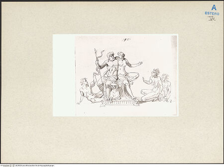 Vorderseite von Courtauld Institute [https://www.deutsche-digitale-bibliothek.de/content/lizenzen/rv-ez/] Grabmal von Cecchino Bracci - Gesamtaufnahme von rechts, bh230329_recto. Foto.